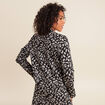 Veste droite r&eacute;versible noir femme