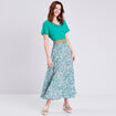 T-shirt manches courtes vert femme