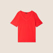 T-shirt manches courtes rouge femme