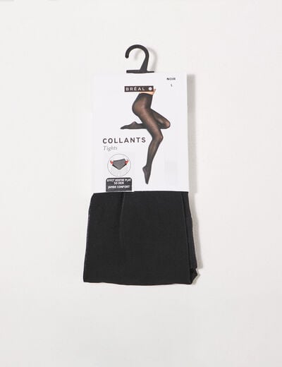 Collants effet ventre plat noir femme