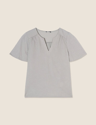T-shirt manches courtes vert clair femme