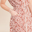 Robe droite zipp&eacute;e orange femme