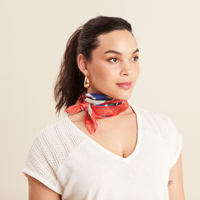 foulard 100 soie multicolore femme Foulard 100% soie multicolore femme