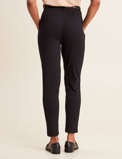 Pantalon jogging réversible noir femme