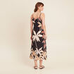 Robe &eacute;vas&eacute;e fines bretelles noir femme