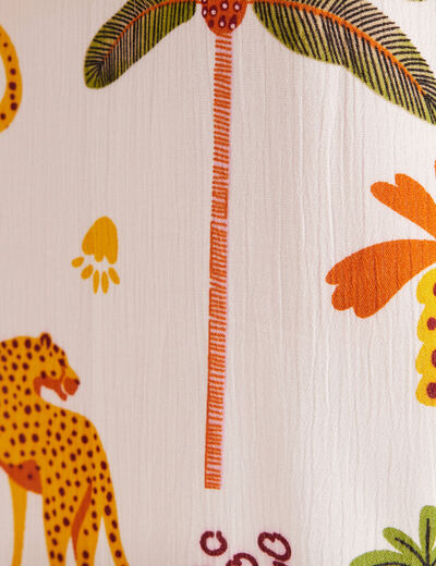 Kimono avec poches multicolore femme