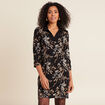 Robe droite réversible noir femme