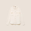 Chemise manches longues ecru femme