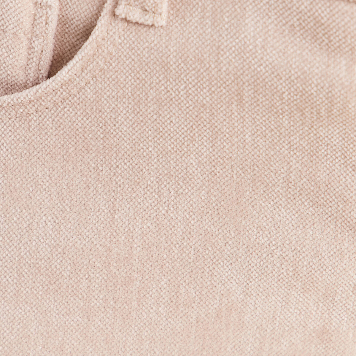 Jean taille haute en velours sable femme