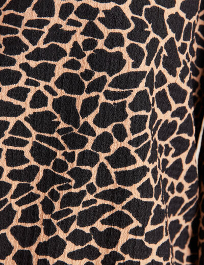 Blouse manches 3/4 noir femme
