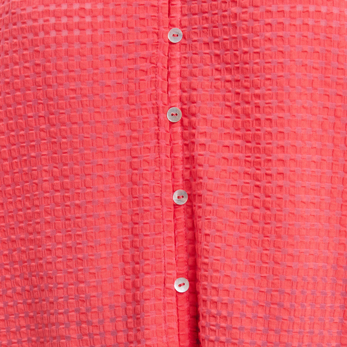 Blouse manches 3/4 rose cerise femme