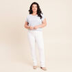 T-shirt manches courtes bleu ciel femme