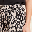 Pantalon large taille haute noir femme