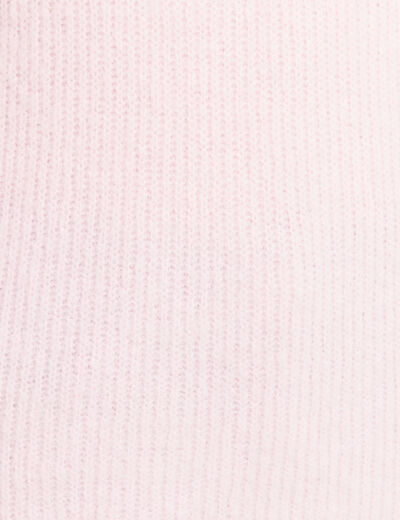 Pull manches longues rose femme