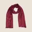 Foulard bordeaux femme
