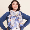 Foulard bleu marine femme