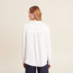 Chemise manches longues ecru femme