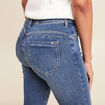 Jean magique ajusté taille standard denim double stone femme