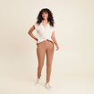 Pantalon magique Le L&eacute;ger coupe ajust&eacute;e marron femme