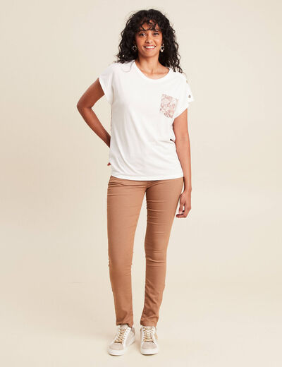 Pantalon magique Le L&eacute;ger coupe ajust&eacute;e marron femme