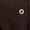Poncho ceintur&eacute; en polyester recycl&eacute; marron fonc&eacute; femme