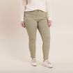 Pantalon léger taille standard 7/8ème vert clair femme