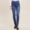 Jean magique ajusté taille standard denim double stone femme