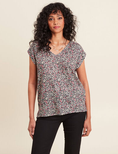 T-shirt manches courtes jaune citron femme