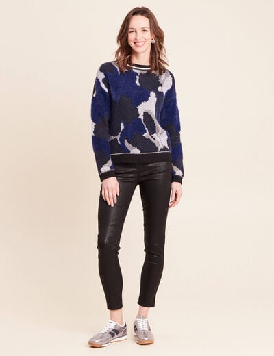 Pantalon magique Le L&eacute;ger enduit noir femme
