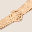 Ceinture élastiquée sable femme