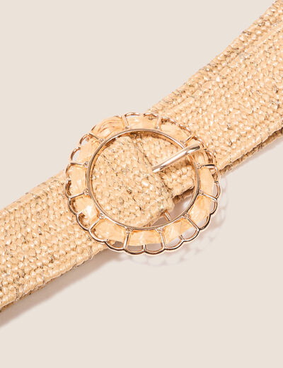 Ceinture élastiquée sable femme