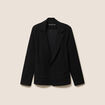 Veste tailleur cintr&eacute;e noir femme