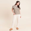 T-shirt manches courtes vert clair femme