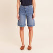 Bermuda en denim denim stone femme