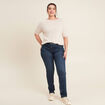 Pull manches courtes beige femme