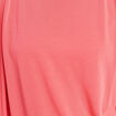 T-shirt droit col rond manches courtes rouge femme