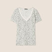 T-shirt manches courtes vert kaki femme