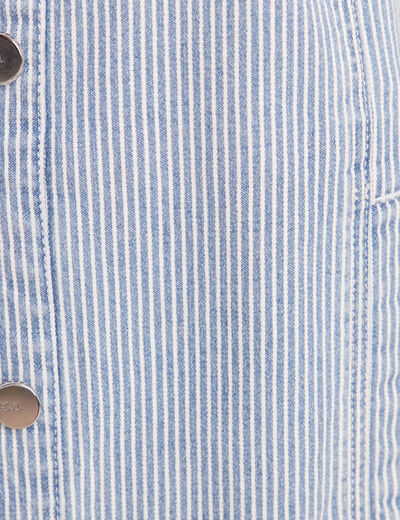 Veste sans manches en jean bleu femme