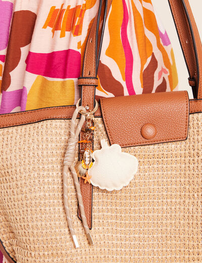 Porte-cl&eacute;s marin multicolore femme