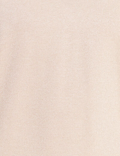Pull manches longues couleur or femme