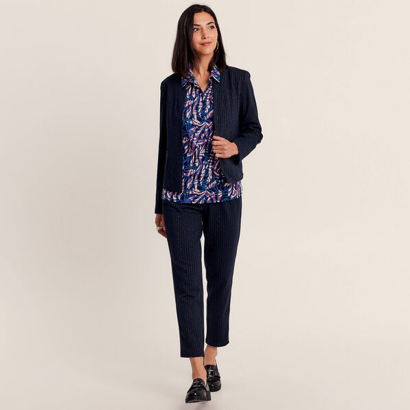 Chemise manches longues mauve femme