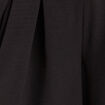 Pantalon jupe-culotte large noir femme