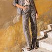 Pantalon flou taille haute noir femme