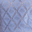 Pull droit court manches courtes bleu ciel femme