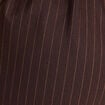 Pantalon large 7/8&egrave;me marron femme