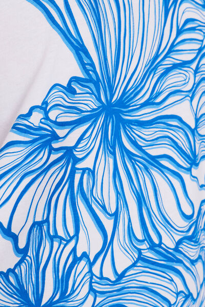 T-shirt manches courtes blanc femme