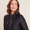 Parka r&eacute;versible &agrave; capuche noir femme