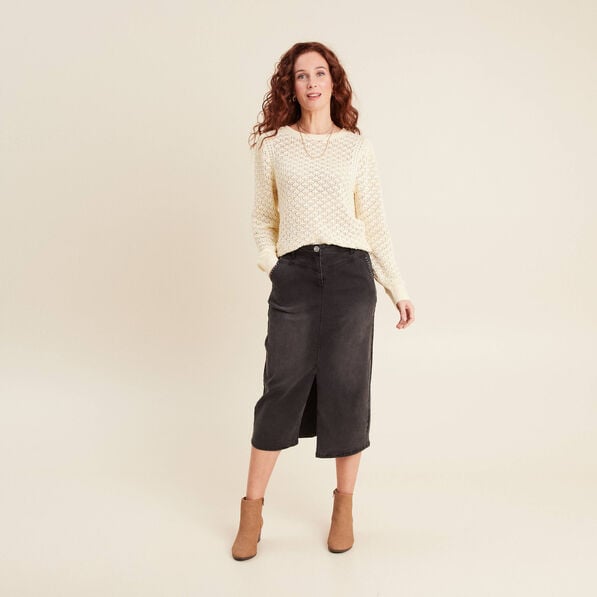 jupe crayon en jean denim gris femme Jupe crayon en jean denim gris femme