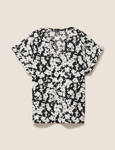 T-shirt manches courtes noir femme