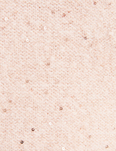 Pull manches longues rose poudrée femme